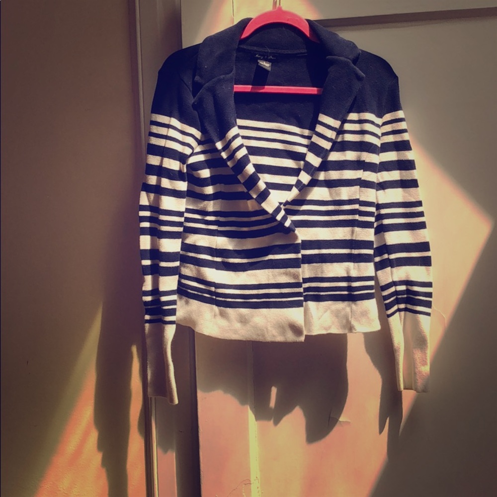Sweatshirt material blazer